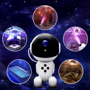 Rotatable Magnet Remote Control Robot Skylight Nebula Cloud Galaxy Projector for Room Ceiling - Image 7