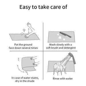 Anti-slip absorbent mat carpets rugs Diatomite bath mat - Image 6