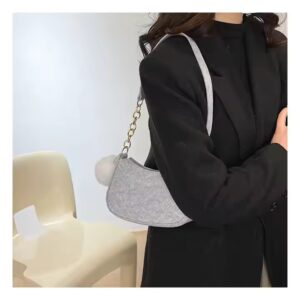 Stylish Wool Ball Women S Bag Retro Crossbody Bag For Fashionforward Ladies - Image 4