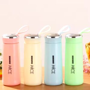 Wholesale New portable rope children's drinking utensils outdoor leakproof 350ml Double Wall Glass Cup Water Bottle - Image 3