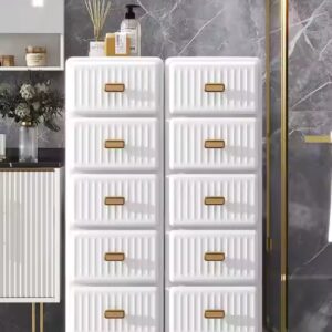 3 Layers Modern Style Home Kitchen 35 Cm Width Multi-layer Small Storage Cabinet Plastic Cupboard for toys - Image 6