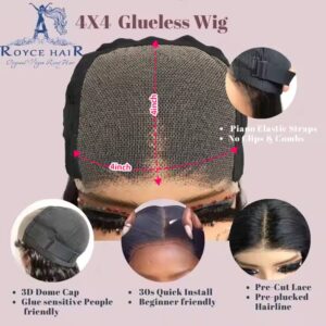 Short 4x4 Glueless Human Hair Wigs - Image 6