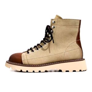 British retro casual suede leather mid-calf motorcycle Martin boots men's shoes - Image 6