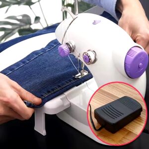 Adult Electric Crafting Speed Crafting Mending Machine Electric Overlock Sewing Silks Wool Leather Mini Portable Sewing Machine - Image 3