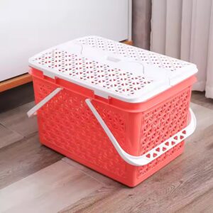 Multi-functional Large Capacity Toy Plastic Storage Basket Clothes Basket Camping Container - Image 7