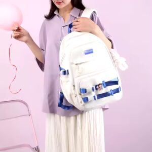 Schoolbag for girls high school load relief ridge protection large capacity ins wind simple student backpack - Image 3