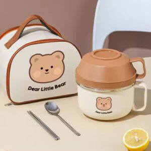Portable Lunch Box Sets Stainless Steel Food Box Lunch Box With Carry Bag - Image 2