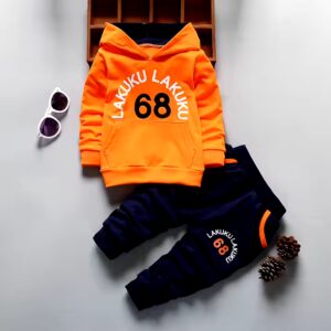 Autumn New Arrival Fashion 1-3 Years Baby Clothes Set Casual Long Sleeve Sweater Sets with Solid Pattern Short Sleeves - Image 3