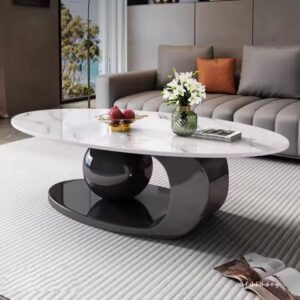 Retro metal simple round nordic portable luxury modern coffee tables - Image 3