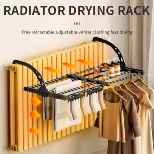Popular Nordic Style Space Saving Home Expandable Windowsill Drying Rack Folding Hanging Clothes Drying Rack - Image 6