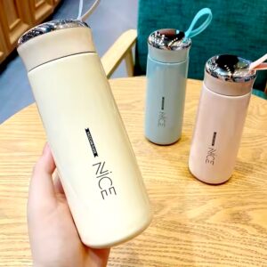 Wholesale New portable rope children's drinking utensils outdoor leakproof 350ml Double Wall Glass Cup Water Bottle - Image 4