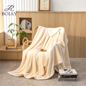Luxury Home Soft Plaid Pineapple Flannel Throw Blanket warm Polyester Coral Fleece Blankets for Winter - Image 3