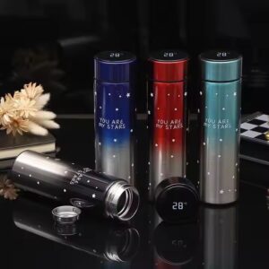 Double Wall With Led Temperature Display Cup Vaccum Flask Stainless Steel Smart Water Bottle Thermos - Image 5