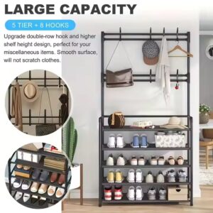 Folding Large Cheap Steel Iron Portable Shoe Rack - Image 3
