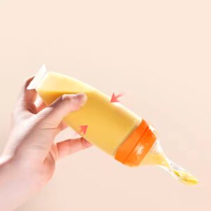 Silicone Baby Food Dispensing Squeeze Cereal Feeder Baby Fresh Food Spoon Feeder - Image 6