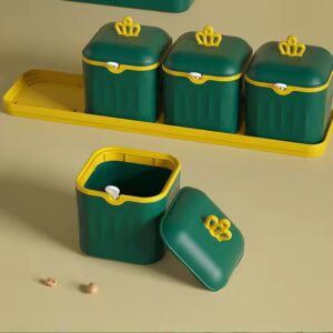 Kitchen Salt and Pepper Bottle Spice Container Set Seasoning Jar Sugar Sauce Herb Spice storage Organizer - Image 2