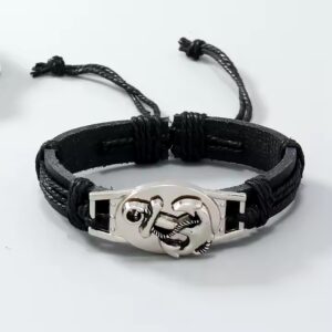 New fashion Anchor bracelets Men Accessories Bracelet Vintage Leather Bracelet & Bangle - Image 7