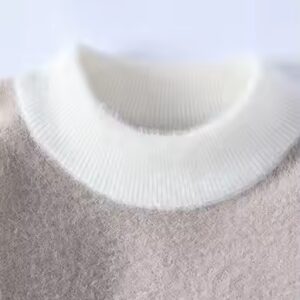 Autumn and Winter Sweater Jumpers Mens Crew Neck Knitted Pullover Soft Warm Custom Sweater Tops for Male - Image 4