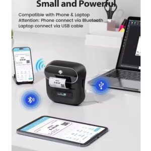 Phomemo M220 Label Maker 3.14 Inch Portable Thermal Printer Support 20-80mm Width Label Bluetooth Label Maker for Barcode - Image 5