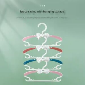 Children's Coat Hangers Scalable Non Slip and No Marks Plastic Clothes Storage Rack Space Saver Plastic Baby Clothes Hanger - Image 4