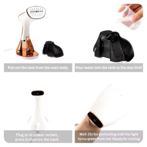 PANCERKA 2024 NEW arrival LCD screen vertical garment steamer portable steam iron steam brush 1640W for household - Image 4