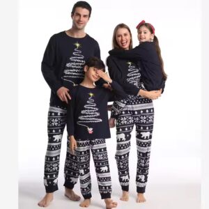 Family Christmas Pajamas Set Fashion Print Father Mother Kids Dog Family Matching Clothes Outfits Family Sleepwear - Image 7