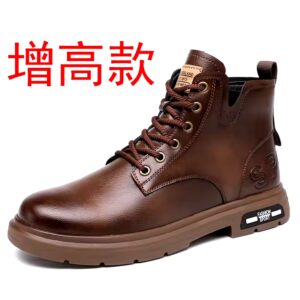 New men's Martin boots men burst fashion autumn and winter padded leather boots - Image 6