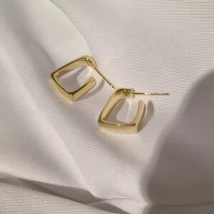 New Square Design Hoop Earrings for Women - Image 5