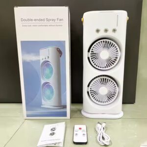 3 In 1 Double Head Spray Desktop Fan - Image 2