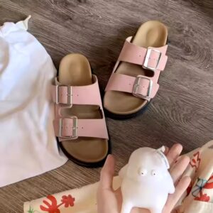 Wholesale women summer new fashion soft sole casual slide slippers 2024218-4 - Image 5