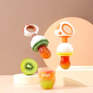 baby silicone fruit feeders, BPA free eco-friendly silicone fruit teether baby food feeder - Image 4