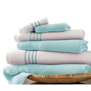 Quick Dry Stripe 100% Cotton Bath Towel Set For Hotel - Image 3