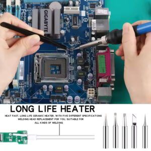 60W 110V/220V Multimeter Electric Soldering Iron Kit with Adjustable Temperature Electric Soldering Iron Electronic Repair Tool - Image 7