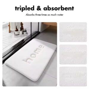 Non Slip Anti slip bathroom mat super absorbent memory cotton dry fast soft bath mat - Image 4