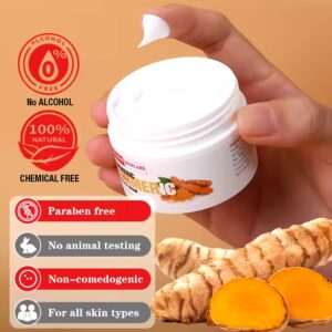 Long Lasting Vitamin C Turmeric Face Cream Anti Aging Moisturizing Whitening Radiance Facial Cream - Image 5