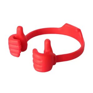 Cute Thumb-up Desktop Cell Phone Holder Stand Adjustable Plastic Lazy Phone Stand - Image 4