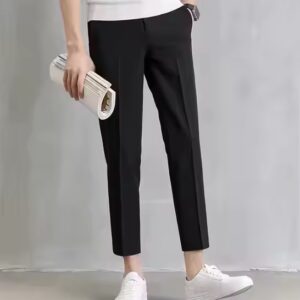 Cross-border menswear 28-40 size light business simple straight slim nine-point suit pants - Image 6
