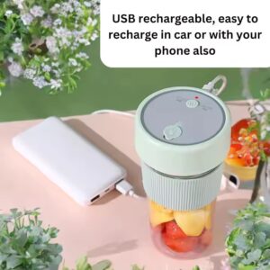 Creative Smoothies Travel Portable Blender Cup 30s Ice Crushing Power USB Juicer Blender 350ml Mini Personal Blender with Straw - Image 6