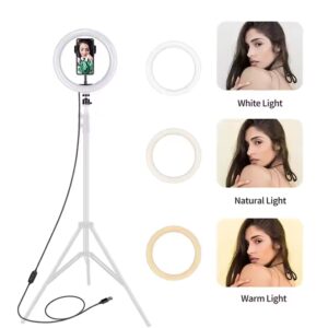 New10-inch 26cm super bright LED mobile phone live broadcast ring light - Image 4
