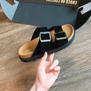Wholesale women summer new fashion soft sole casual slide slippers 2024218-4 - Image 3