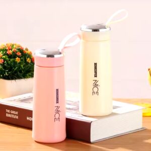 Wholesale New portable rope children's drinking utensils outdoor leakproof 350ml Double Wall Glass Cup Water Bottle - Image 1
