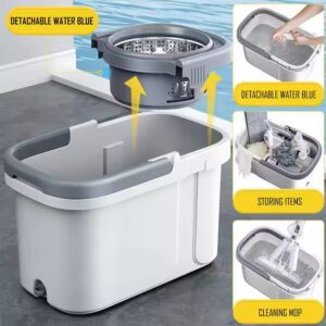 Round rotating mop floor cleaning 360 - Image 6