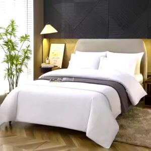 100% Cotton Hotel Bed Fitted Sheet Set 5 Star Hotel Bedsheet Set Hotel Bedding Set - Image 6