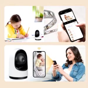 Indoor Home Security Tuya Smart Wifi Pet Baby Camera 2P&4P 2880*1620P Cloud Storage Wireless Baby Monitor - Image 5