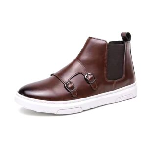 New Fashion Men's Chelsea Boots Comfortable Simple Men's Large Size Leather Boots - Image 7