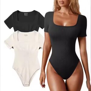 Neck Short Sleeved Jumpsuit For Women Clothing - Image 6