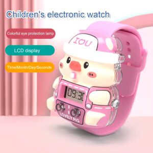 Kids Sports Watch Toys Cartoon Piggy Cute Children Digital Watches Colorful Lights Electronic Watch Boys Girls Christmas Gifts - Image 5