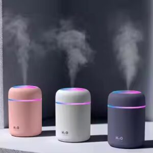Colorful 300ml Cool Mist Humidifier Essential Oil Diffuser - Image 1