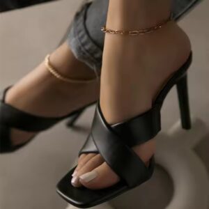 High-heeled sandals women's large size - Image 3