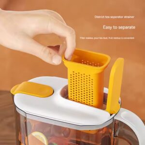 Household Cold Water Jug Set High Temperature Resistant Tea Pot Juice Plastic Large Capacity Cold Water Jug - Image 3